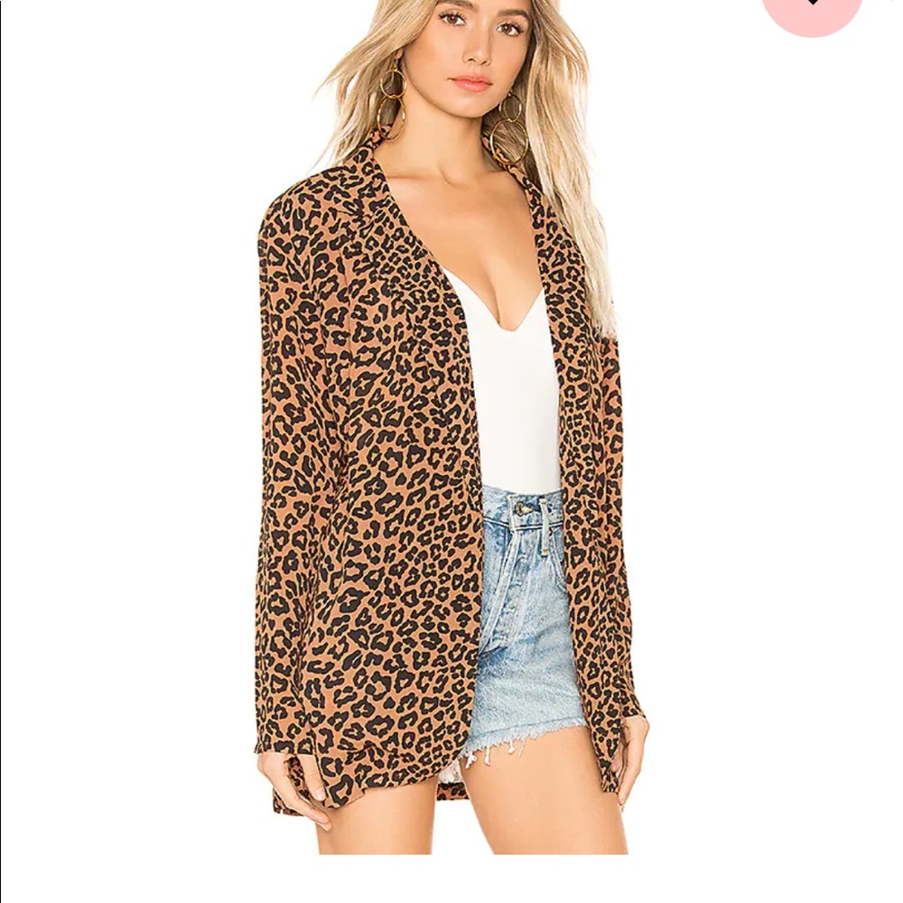Beach Riot Blake Leopard Blazer - Size Small - Picture 3 of 3